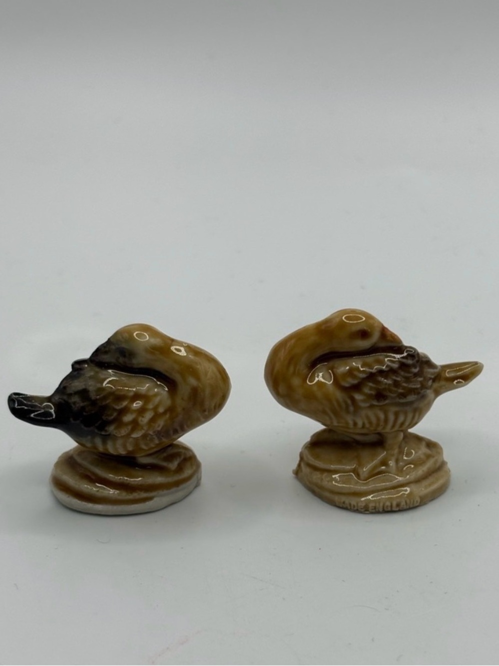 Lot Of 2 Geese 1.5” Wade Whimsies Set #5 Farmyard Series VTG 1982-83